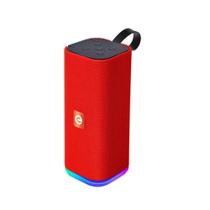 Caixa de som bluetooth led rgb 5w usb micro sd fm vermelho cs-m31btl