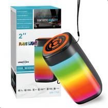 Caixa De Som Bluetooth Led Rgb Portátil Caixinha 10W Som Alto Potente Rádio