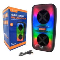 Caixa de Som Bluetooth Led RGB Recarregável - INOVA - FAMA