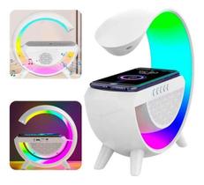 Caixa De Som Bluetooth Luminária G Speaker Branco