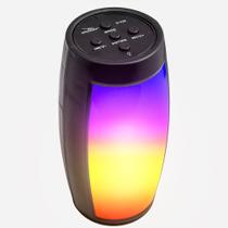 Caixa de Som Bluetooth Luz LED Pulse Bateria USB Rádio - Grasep