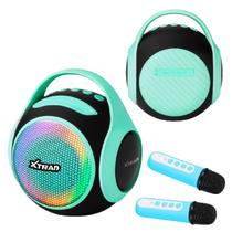 Caixa de Som Bluetooth Microfone Karaokê 20w Portátil Usb XDG-4009