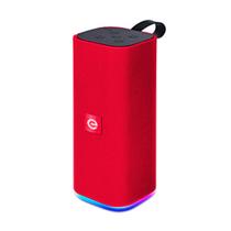Caixa de Som Bluetooth Multimídia FM SD P2 USB Mic SoundBox Max Portátil com Led Colorido Exbom CS-M33BTL Vermelha