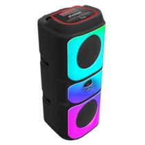 Caixa De Som Bluetooth Multimídia Led Rgb Usb Fm Tws 50W - Xtrad Caixa De Som Bluetooth Multimídia Led Rgb Usb Fm Tws 50W - Xtrad