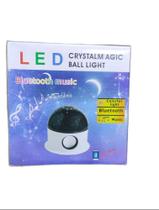 Caixa de som Bluetooth Music Bivolt Formato Lua e estrelas LED - CRYSTALM