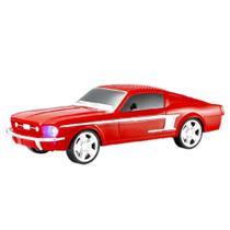 Caixa De Som Bluetooth Mustang Portátil Visor Lcd - Vermelho