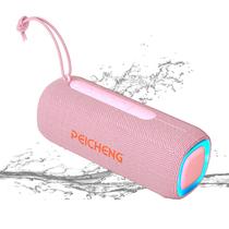 Caixa de som Bluetooth PEICHENG portátil sem fio IPX5 com luzes RGB