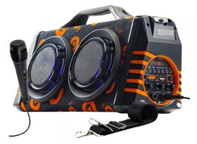 Caixa De Som Bluetooth+ Pen Drive + Usb+ Rádio Amplificada Com Microfone Xtrad Caixa De Som Bluetooth+ Pen Drive + Usb+ Rádio Amplificada Com Microfone Xtrad