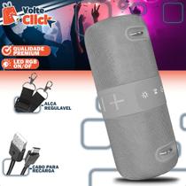 Caixa De Som Bluetooth Portátil 15W Potente RGB Com Alça Recarregável USB FM Auxiliar Pendrive Cartão TF