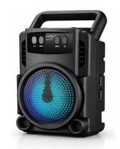 Caixa De Som Bluetooth Portátil 3 Led Usb Sd Rádio