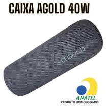 Caixa de Som Bluetooth Portátil Á Prova d'agua A'gold SM-25 IPX6 40W Potente Resistente LED Tipo-C