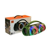 Caixa De Som Bluetooth Portátil À Prova d'Água De 100W Com Luz RGB Colorida, Subwoofer Sem Fio, Som