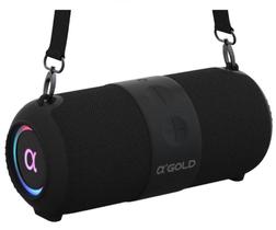 Caixa de Som Bluetooth Portátil AGold 60W com Luz LED RGB e Bateria 8h Sm14 USB TWS