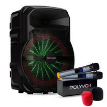 Caixa de som Bluetooth Portatil Amplificada Polyvox Bluetooth XC-710T 300W com Autonomia de Bateria + Microfone sem fio Caixa de som Bluetooth Portatil Amplificada Polyvox Bluetooth XC-710T 300W com Autonomia de Bateria + Microfone sem fio