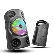 Caixa de Som Bluetooth Portátil Com Led Recarregável Auto Falante 10w Quatro Polegadas Potente Radio FM Cabo Usb Alça Caixa de Som Bluetooth Portátil Com Led Recarregável Auto Falante 10w Quatro Polegadas Potente Radio FM Cabo Usb Alça