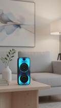 Caixa de Som Bluetooth Portátil com Luzes LED