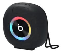 Caixa De Som Bluetooth Portátil Grave Potente Com Rgb Cor Preto