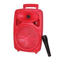 Caixa de Som Bluetooth Portátil GTS-1950 8" 10W 1500mAh Vermelha Caixa de Som Bluetooth Portátil GTS-1950 8" 10W 1500mAh Vermelha