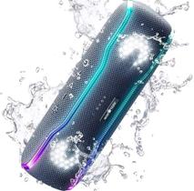 Caixa de som bluetooth portátil ipx7 original wise tiger 25w rgb bateria até 24h