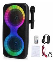 Caixa De Som Bluetooth Portátil Karaokê Tws Rádio Fm 12v Caixa De Som Bluetooth Portátil Karaokê Tws Rádio Fm 12v