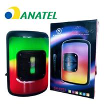 Caixa De Som Bluetooth Portatil Led Super Potente Microfone