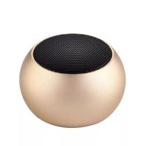Caixa de Som Bluetooth Portátil Mini Speaker TWS GOLD Dourada
