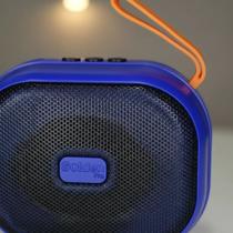 Caixa De Som Bluetooth Portátil Rádio Fm Usb Cartão Sd Tws Cor:Azul Caixa De Som Bluetooth Portátil Rádio Fm Usb Cartão Sd Tws Cor:Azul