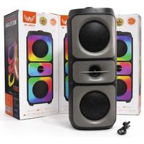 Caixa De Som Bluetooth Portátil Recarregável Com Iluminação Led