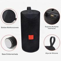 Caixa de Som Bluetooth Portátil USB Rádio FM MicroSD 10W
