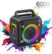 Caixa de Som Bluetooth Portátil Zealot PT01 30W Som Estéreo IPX6 Preto