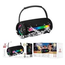Caixa De Som Bluetooth Potente Com Luzes Rgb Para Eventos