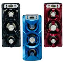Caixa De Som Bluetooth Rádio FM Recarregável Portátil Idea ID7224 Caixa De Som Bluetooth Rádio FM Recarregável Portátil Idea ID7224