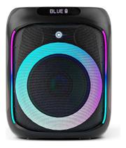 Caixa de Som Bluetooth Rádio FM TWS Goldentec GT Cube 2 Leve Portátil LED Preto