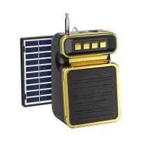 Caixa De Som Bluetooth Recarregável Solar USB FM Estilo Retrô Caixa De Som Bluetooth Recarregável Solar USB FM Estilo Retrô