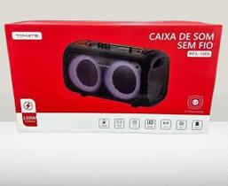 Caixa de Som Bluetooth RGB 120W Tomate MTS-1005 - Potência e Estilo