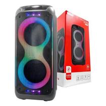 Caixa de som bluetooth rgb 160w tomate mts-1006
