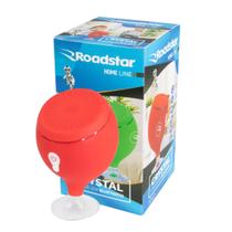 Caixa de Som Bluetooth Roadstar Crystal Vermelha 5W com Ventosa Resistente Contra Água IPX6