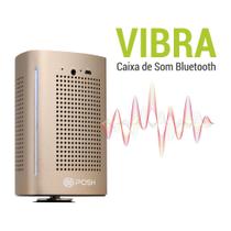 Caixa De Som Bluetooth Sem Fio 36w Super Bass, 3 Modos Vibra Posh Dourado