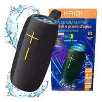 Caixa De Som Bluetooth Sem Fio Portátil à Prova D'água 10W C/ Função Tws Kaidi KD-828