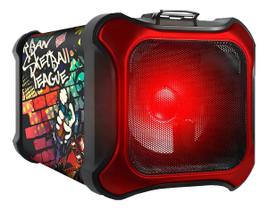 Caixa De Som Bluetooth Telefunken 120W Portátil Bateria Ativa Transport-5 + Microfone Caixa De Som Bluetooth Telefunken 120W Portátil Bateria Ativa Transport-5 + Microfone