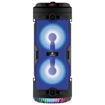 Caixa de Som Bluetooth Torre Recarregável Amplificada com LED RGB Ultra Booster Som Potente e Estilo para Sua Festa