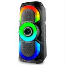 Caixa De Som Bluetooth USB PenDrive Radio Fm TWS Multimidia LED RGB Recarregável