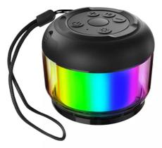 Caixa De Som Bluetooth USB Rádio Altomex Led Potente Preto