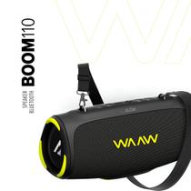Caixa de Som Bluetooth WAAW Boom 110 40W RMS IPX7 Som potente e resistente com até 26 h de bateria, proteção IPX7 à prova dágua TWS