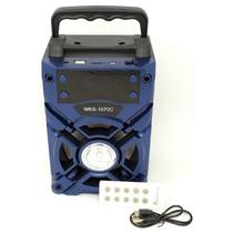 Caixa de Som Bluetooth WKS-1070 Pendrive Mp3 Radio Fm