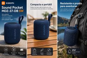 Caixa de Som Bluetooth Xiaomi Sound Pocket MDZ37DB 5W IP67 Caixa de Som Bluetooth Xiaomi Sound Pocket MDZ37DB 5W IP67