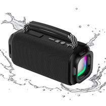 Caixa de Som Bluetooth ZSYQVGS 32W IPX7 à Prova dÁgua com Luz RGB