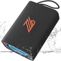 Caixa de Som Bluetooth ZZB TWS Sem Fio IPX5 à Prova dÁgua com Luzes
