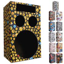 Caixa de Som Bob Esponja Residencial Vazia Falante 12" + 1 Corneta + 1 Tweeter + Player 1 Din Cores - Andira Caixas