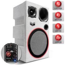 Caixa De Som Bob Igreja Amplificada Shutt 600w RMS Woofer 12 Pol Xplode Bluetooth USB P10 LED